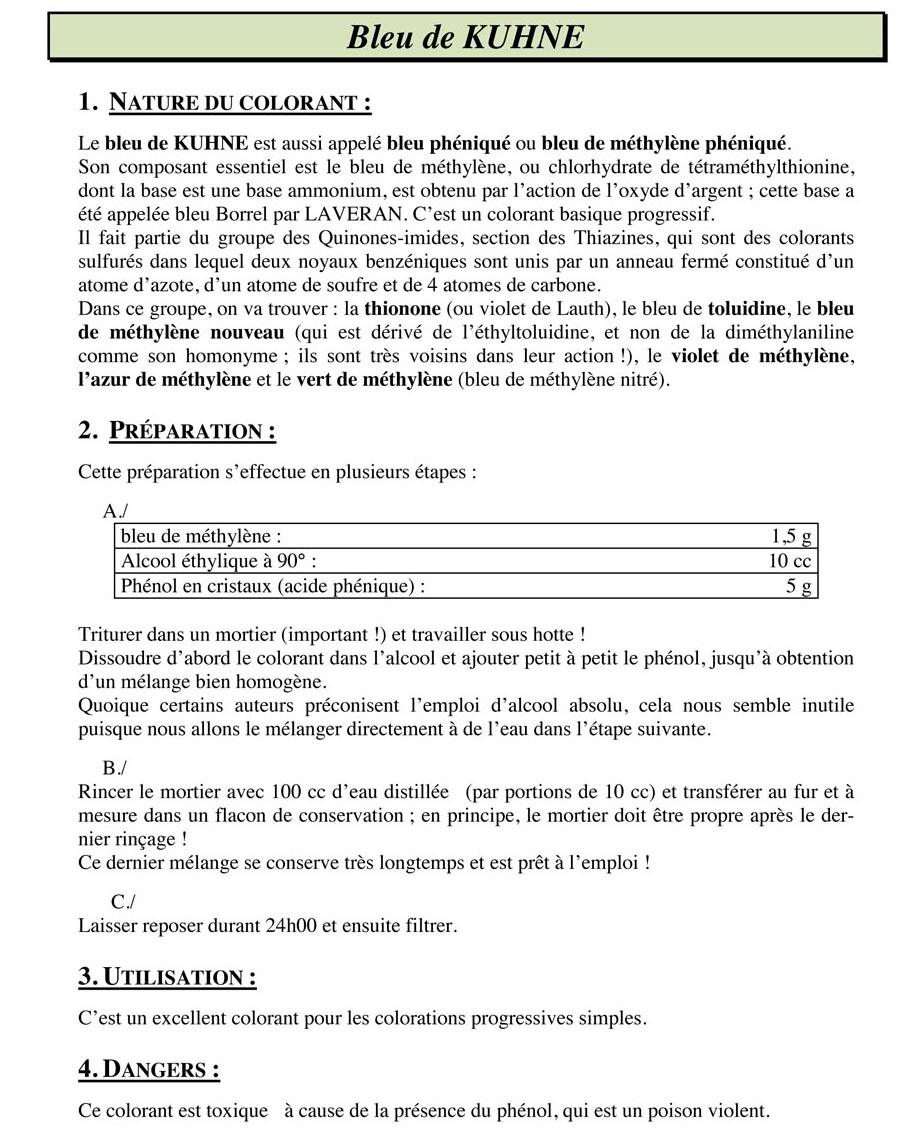 Bleu de Kuhne