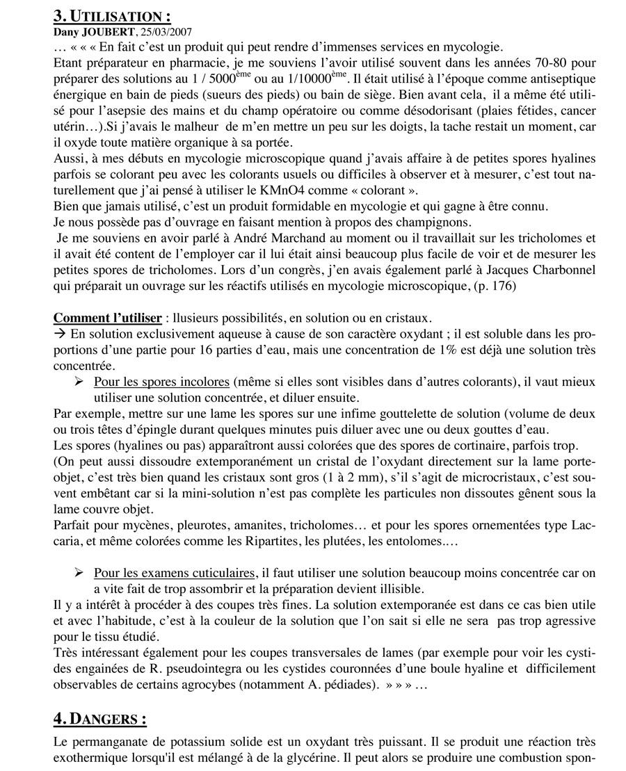Permanganate de potassium
