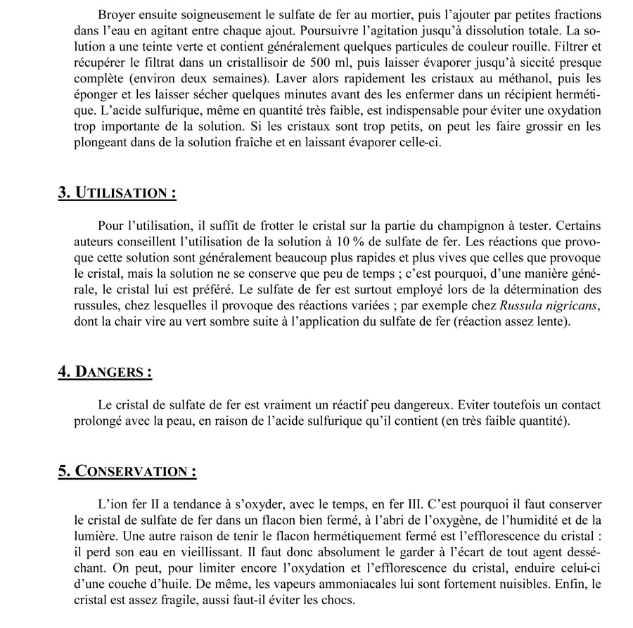 Sulfate de fer (cristal)